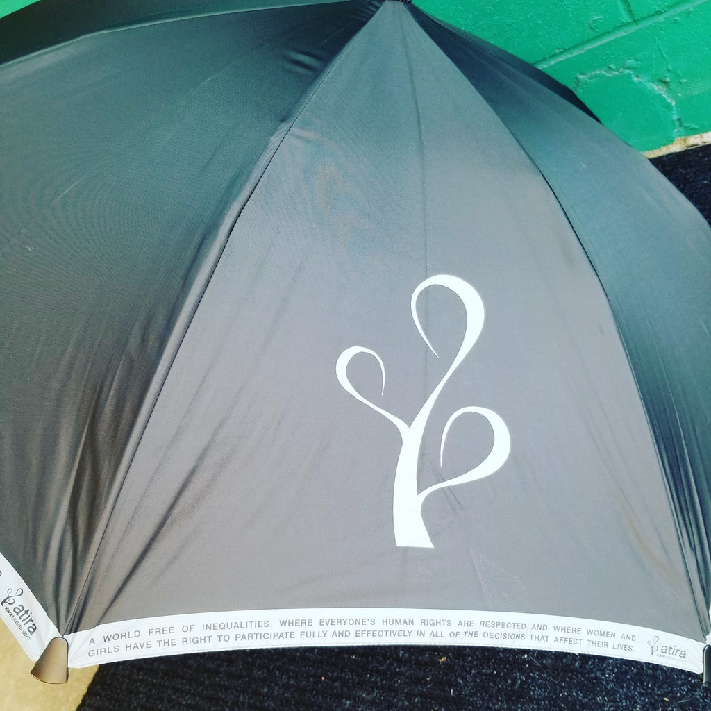 Custom Border Umbrellas for Vancouver Non-Profit