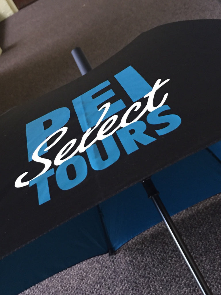 Optometry and PEI Tours Custom Umbrellas