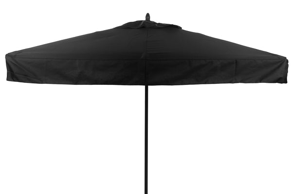 Restaurant Fiberglass Patio Umbrella - 7 Foot x 7 Foot Square With Valances