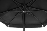 Restaurant Fiberglass Patio Umbrella - 7 Foot x 7 Foot Square With Valances