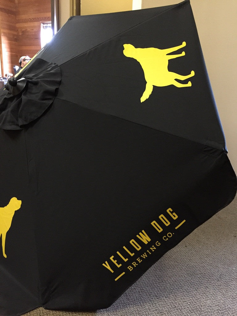 Yellow Dog Brewing Custom Patio Umbrellas