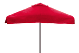 Pub Fiberglass Patio Umbrella - 6 Foot x 6 Foot Square with Valances