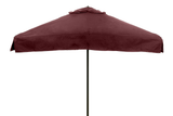Pub Fiberglass Patio Umbrella - 6 Foot x 6 Foot Square with Valances