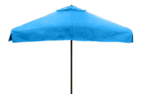 Pub Fiberglass Patio Umbrella - 6 Foot x 6 Foot Square with Valances
