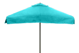 Pub Fiberglass Patio Umbrella - 6 Foot x 6 Foot Square with Valances