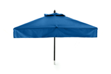 Restaurant Fiberglass Square Patio Umbrella - 6 foot x 6 foot with valances