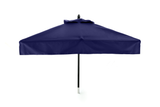 Restaurant Fiberglass Square Patio Umbrella - 6 foot x 6 foot with valances