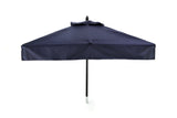 Restaurant Fiberglass Square Patio Umbrella - 6 foot x 6 foot with valances