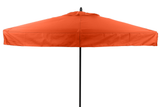 Restaurant Fiberglass Patio Umbrella - 7 Foot x 7 Foot Square With Valances