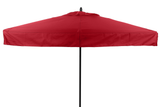 Restaurant Fiberglass Patio Umbrella - 7 Foot x 7 Foot Square With Valances