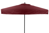 Restaurant Fiberglass Patio Umbrella - 7 Foot x 7 Foot Square With Valances