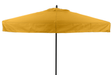 Restaurant Fiberglass Patio Umbrella - 7 Foot x 7 Foot Square With Valances