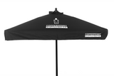 Promotional Fiberglass Patio Umbrella - 5 Foot x 5 Foot Square with Valances
