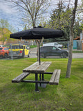 Promotional Fiberglass Patio Umbrella - 7 foot with Valances