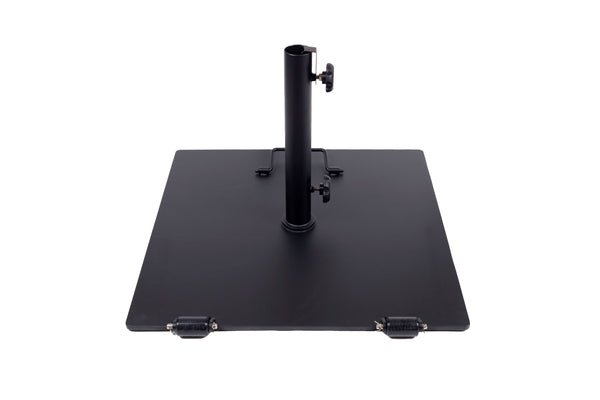 25kg Black Steel Base with Wheels