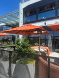Restaurant Fiberglass Patio Umbrella - 7 Foot x 7 Foot Square