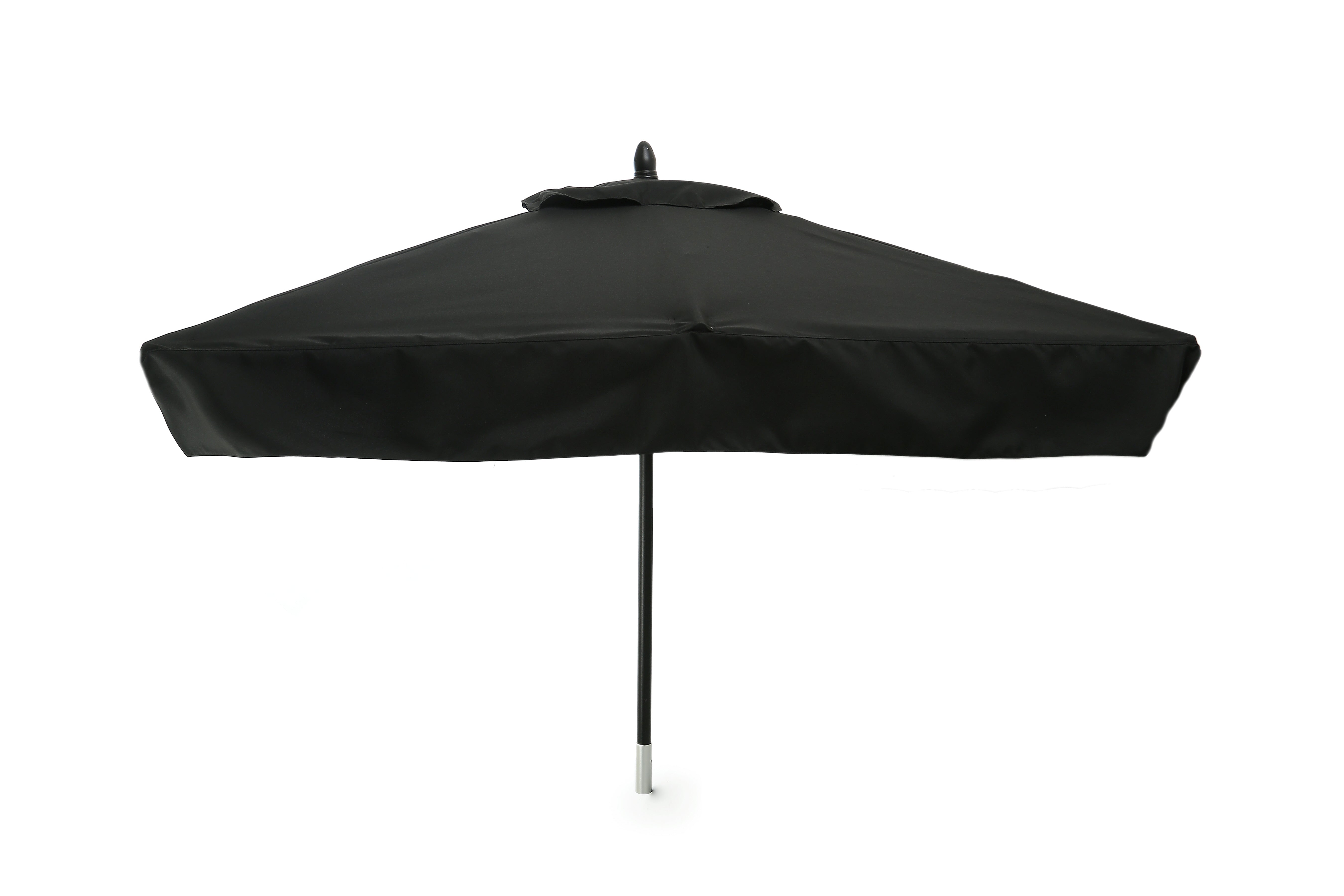 Restaurant Fiberglass Square Patio Umbrella - 6 foot x 6 foot with valances