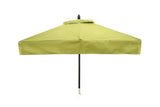 Restaurant Fiberglass Square Patio Umbrella - 6 foot x 6 foot with valances