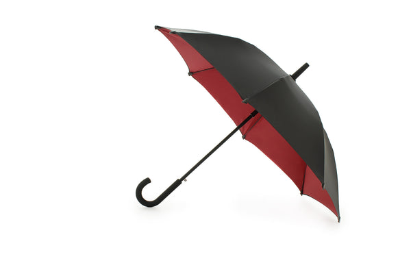 designer umbrella red interior long